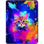 Přikrývka s potiskem Duhové kotě