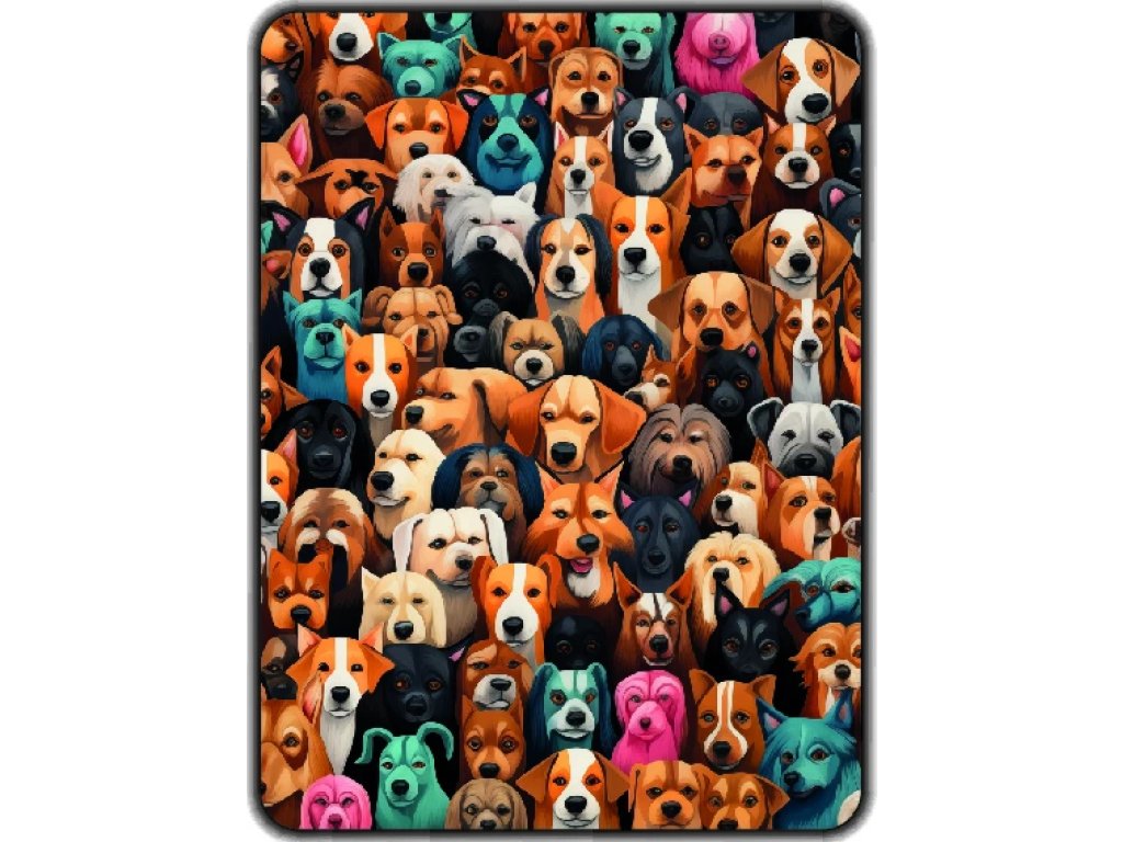 Přikrývka s potiskem Hromada Psů