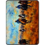 Přikrývka s potiskem Jezdci ala Gogh