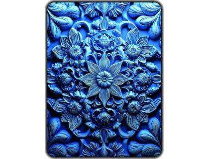 Přikrývka s potiskem Modrá dlaždice