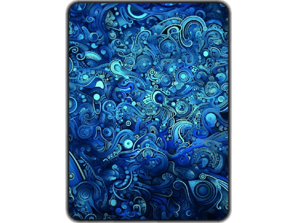 Přikrývka s potiskem Modrá textura