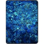 Přikrývka s potiskem Modrá textura