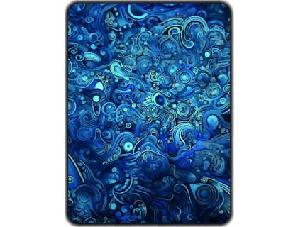 Přikrývka s potiskem Modrá textura