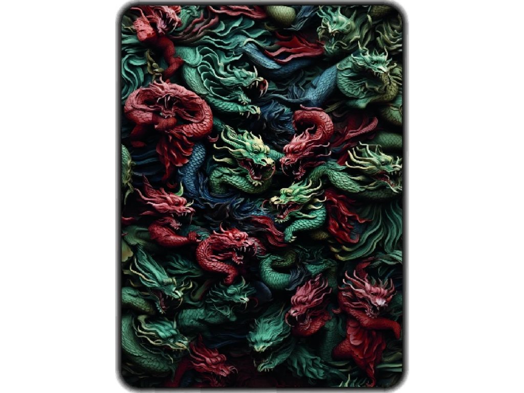 Přikrývka s potiskem Mystičtí draci