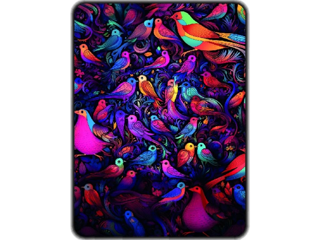 Přikrývka s potiskem Mystičtí ptáci