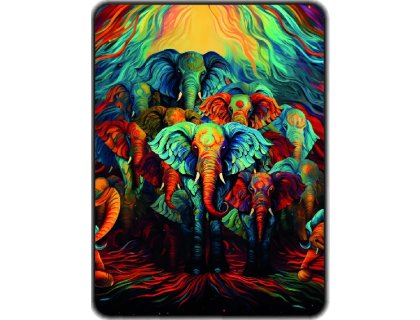 Přikrývka s potiskem Mystičtí sloni