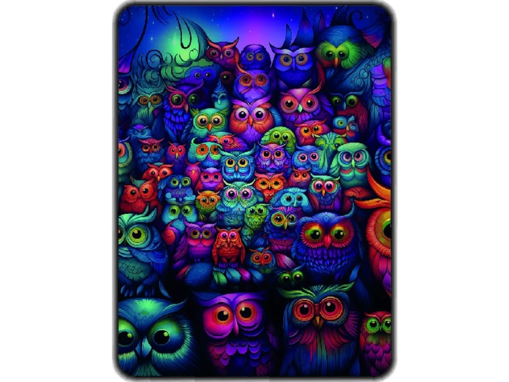 Přikrývka s potiskem Sovičky  Sovičky  Sovičky