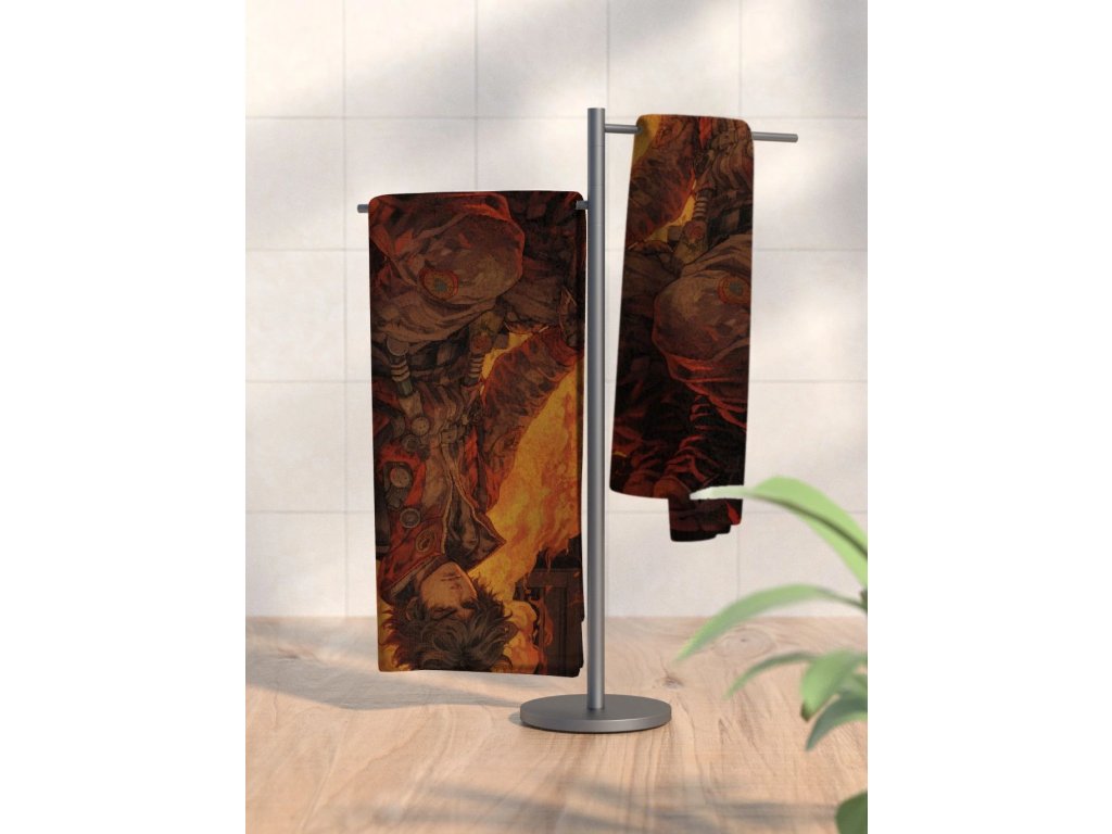 Ručník s potiskem Anime Hasič