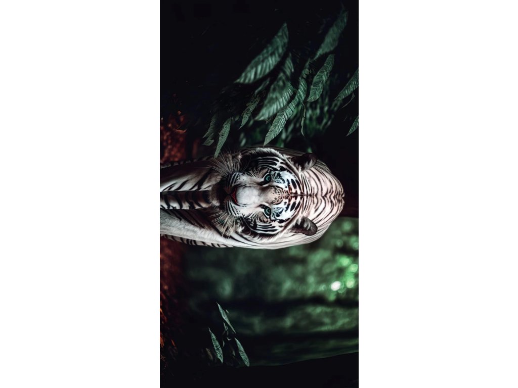 Ručník s potiskem Bílý tygr