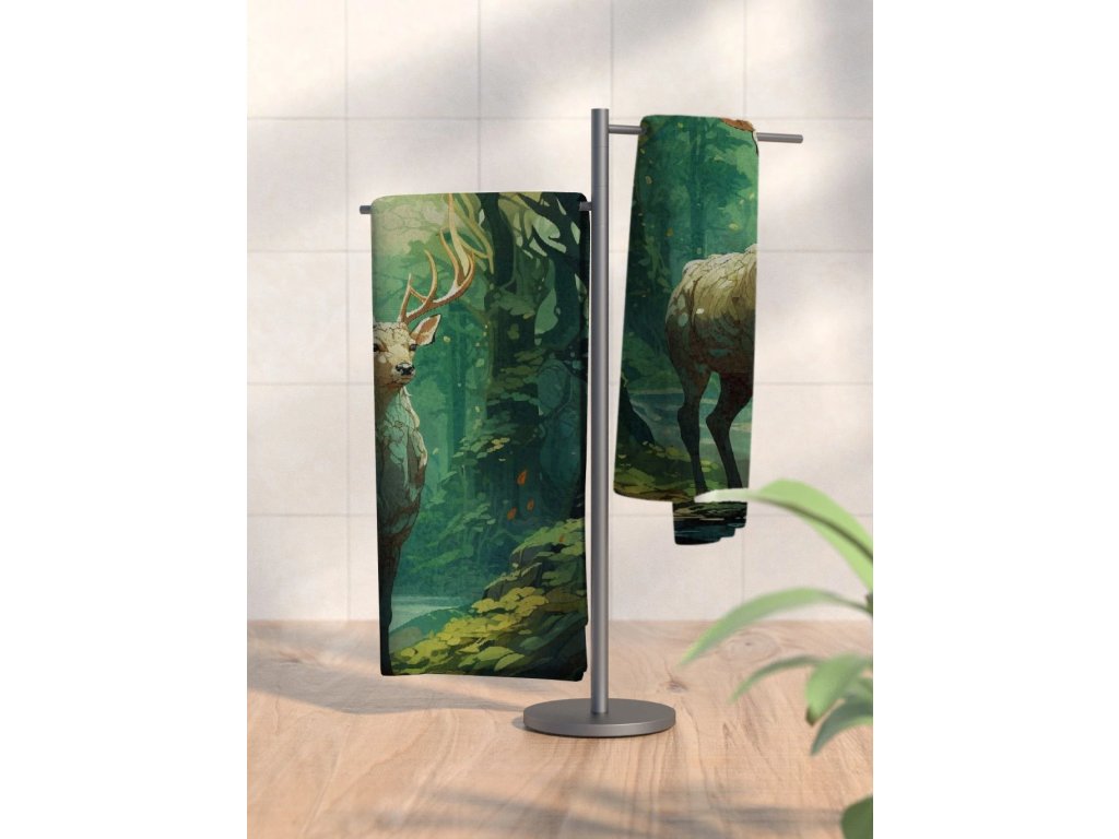 Ručník s potiskem Epický jelen