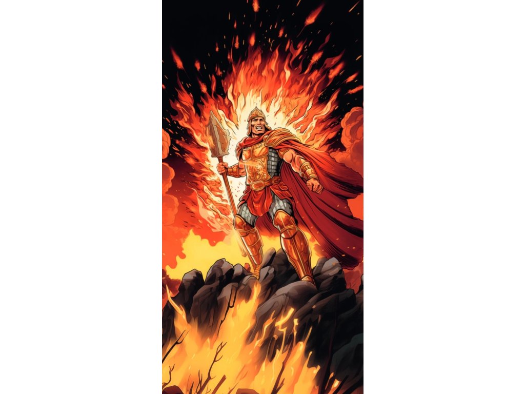 Ručník s potiskem Florian old comics