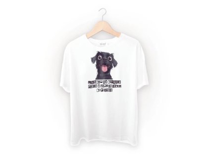 Spací triko s potiskem Divnej pes 1