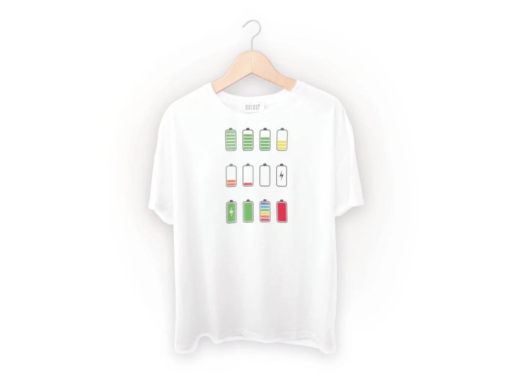 Spací triko s potiskem Dobíjení