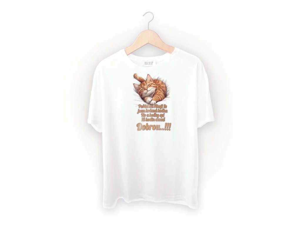 Spací triko s potiskem Dobrou