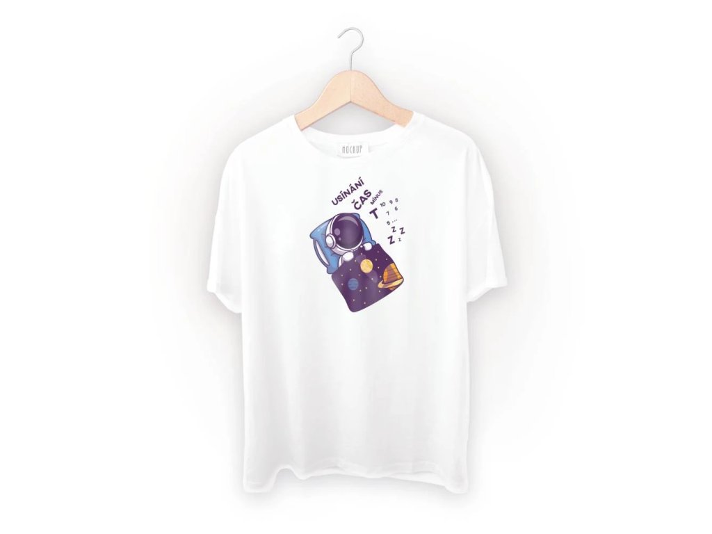 Spací triko s potiskem Astronaut