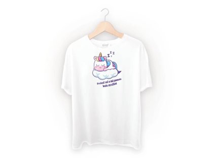 Spací triko s potiskem Jednorožec