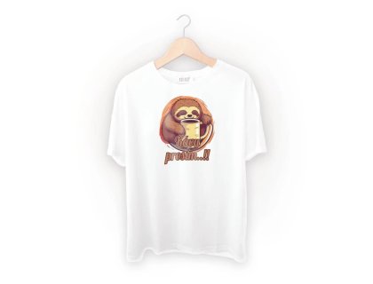 Spací triko s potiskem Kávu prosím