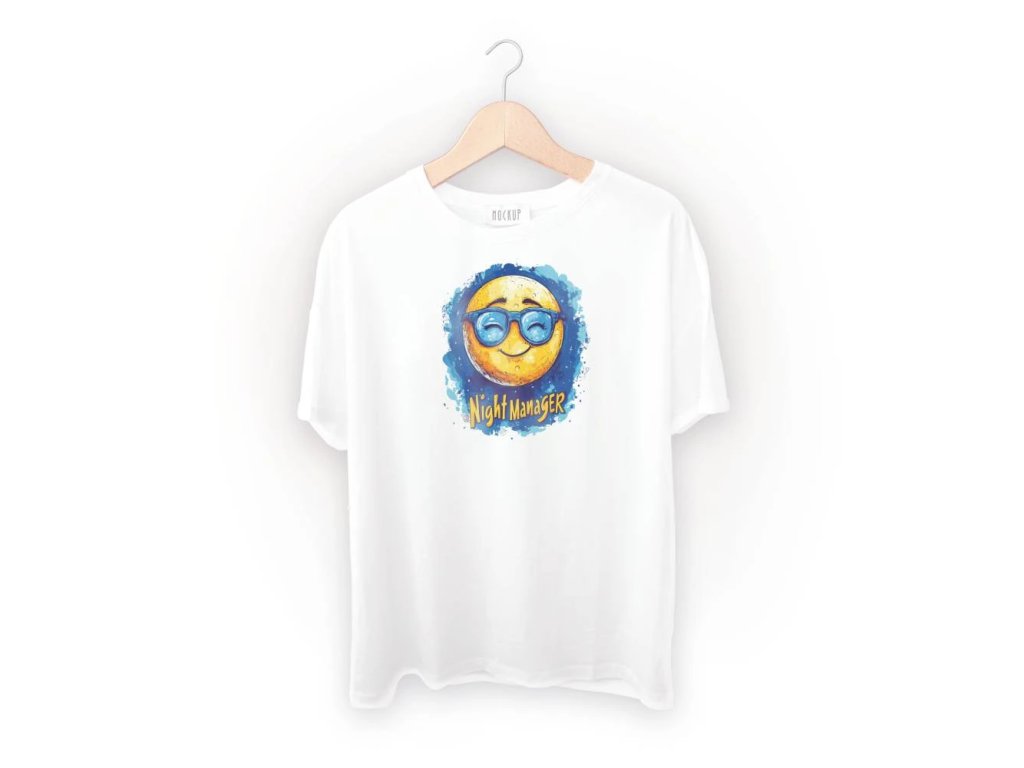 Spací triko s potiskem Noční manažer