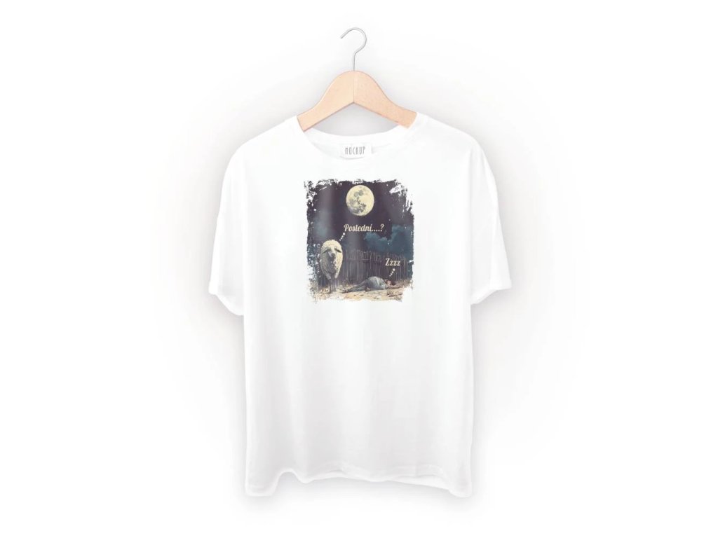 Spací triko s potiskem Poslední ovečku