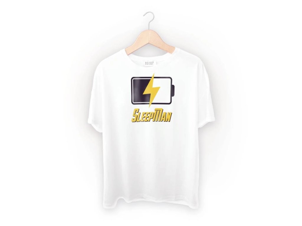 Spací triko s potiskem SleepMan