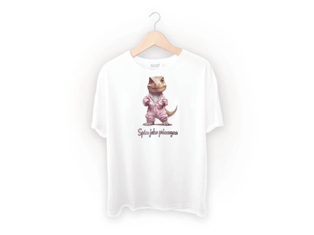 Spací triko s potiskem Spím jako princezna