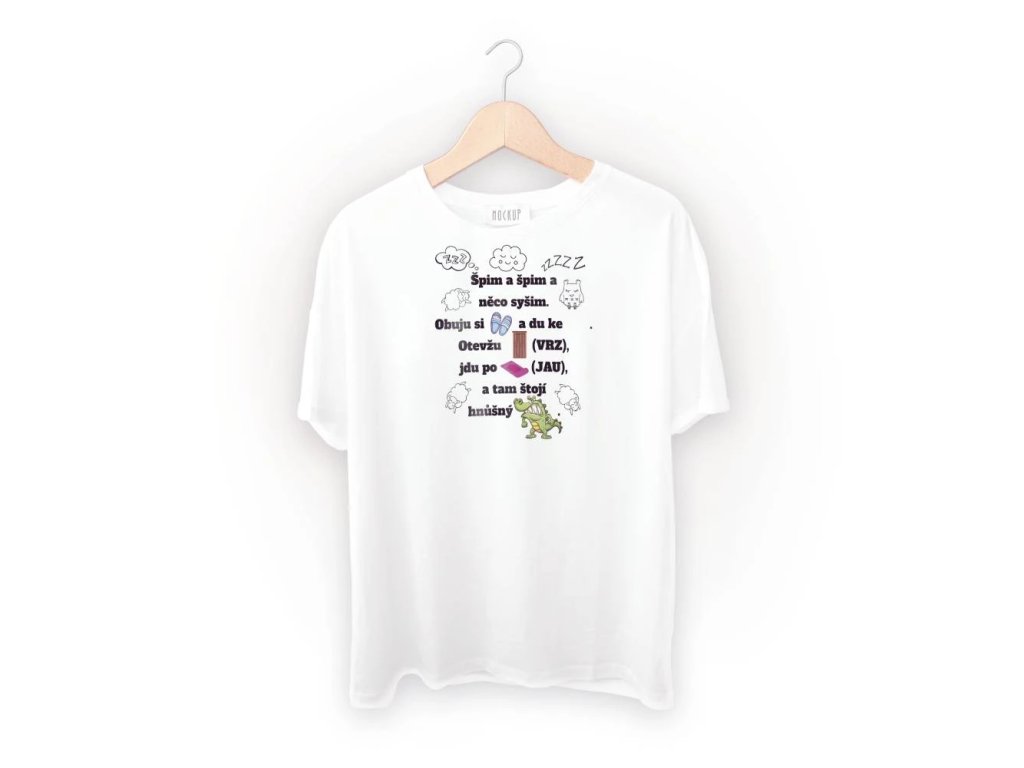 Spací triko s potiskem ŠPIM