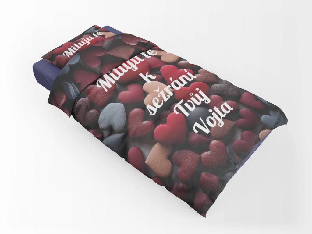 Zamilované povlečení s vlastním textem