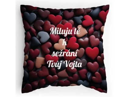Zamilovaný polštářek s vlastním textem