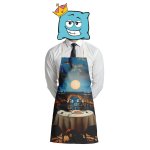 Zástěra s potiskem Mouchy na večeři