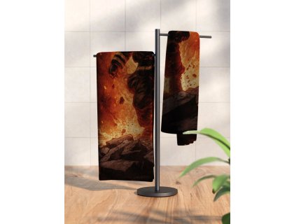 Ručník s potiskem Hasič v plamenech