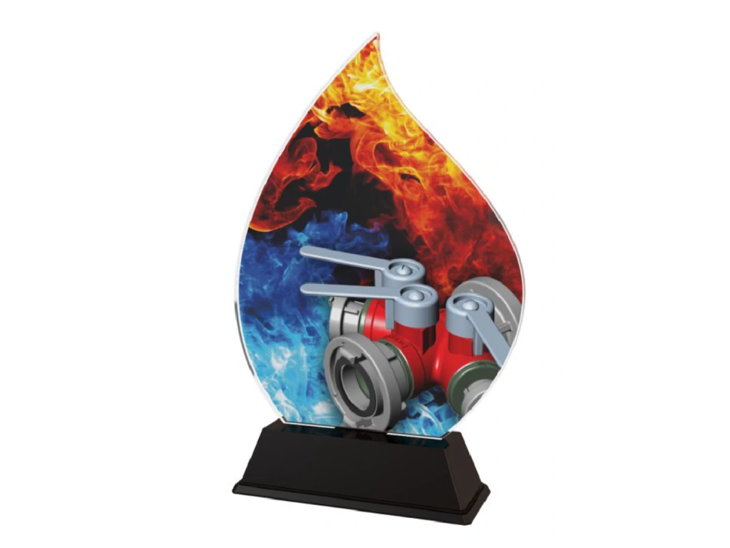 Barevná akrylátová trofej rozdělovač ACFIREM4