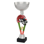 Barevná akrylátová trofej s držákem v motivu hasičské hadice ACUPSILVM53