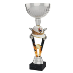Barevná akrylátová trofej s držákem v motivu hasičské helmy ACUPSILVM56