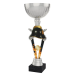 Barevná akrylátová trofej s držákem v motivu hasičské helmy ACUPSILVM52