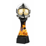 Barevná akrylátová trofej s hasičskou helmou ACUTCM16