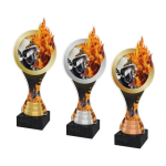 Barevná akrylátová trofej s hasičskou maskou ACBTM22