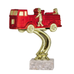 Barevná figurka hasičského auta F0142