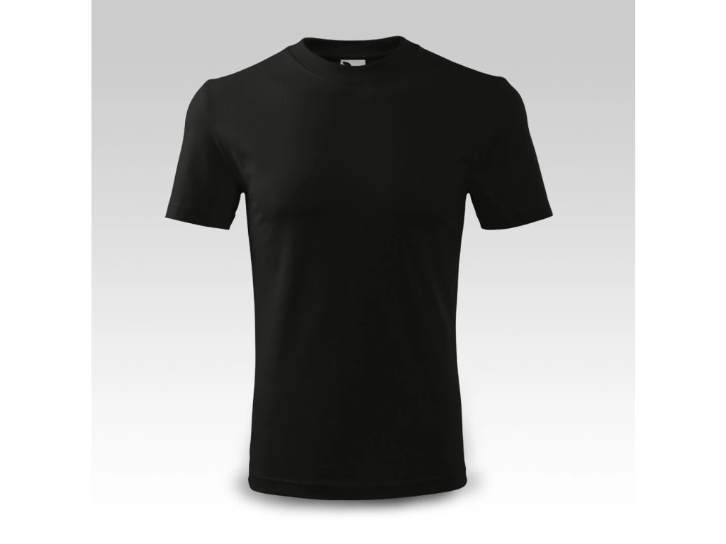 Černé tričko s vlastním potiskem