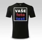 Černé tričko s vlastním potiskem