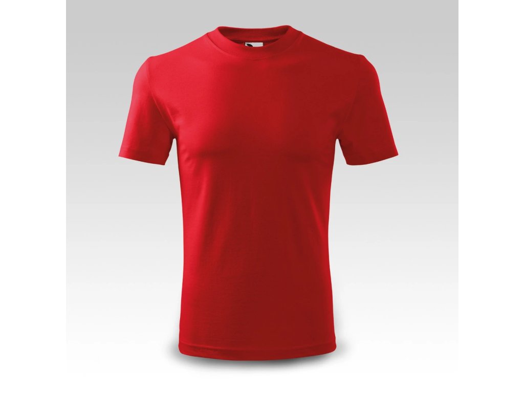 Červené tričko s vlastním potiskem