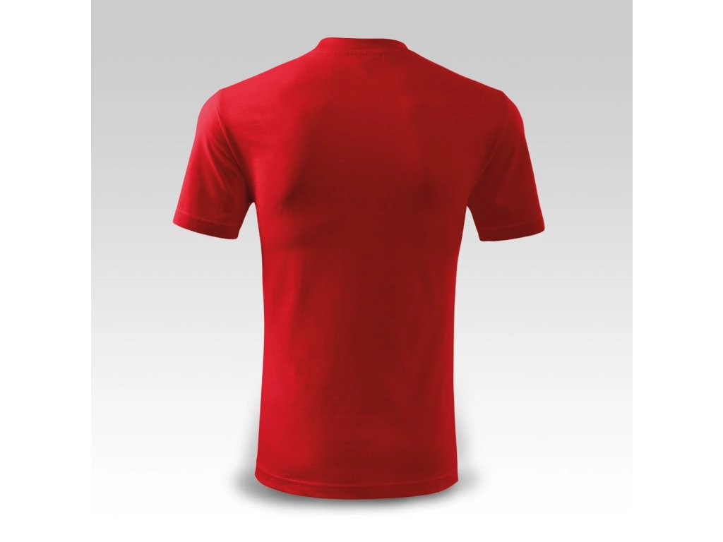 Červené tričko s vlastním potiskem