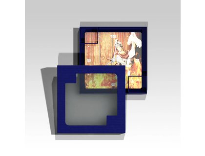 Čtvercové hasičské hodiny Florian