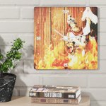 Čtvercové hasičské hodiny Florian