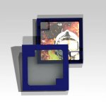 Čtvercové hasičské hodiny Helma