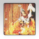 Čtvercové hasičské hodiny Florian