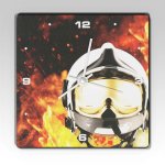 Čtvercové hasičské hodiny Helma