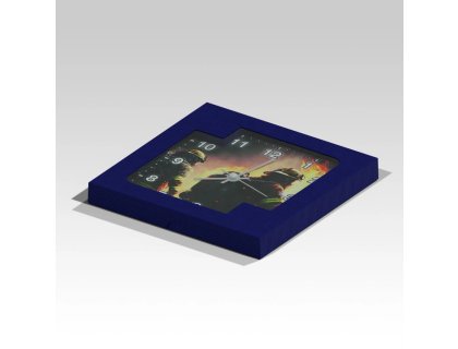 Čtvercové hasičské hodiny Zásah 2