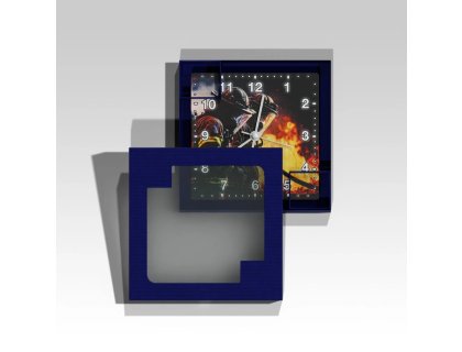 Čtvercové hasičské hodiny Zásah 5