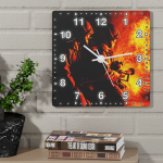 Čtvercové hasičské hodiny Zásah 4