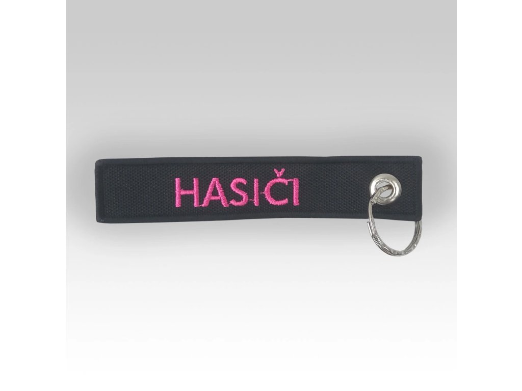 Dámská hasičská klíčenka vyšívaná Hasiči oboustranná